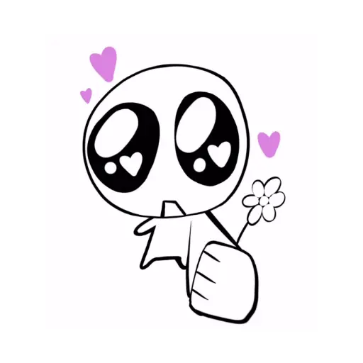 Giving Flower Drawing